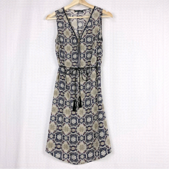 Suzy Shier Dresses & Skirts - BOHO Midi Dress With Floral Mandala Print Size Small